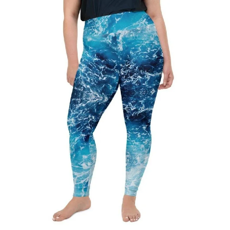 Lovely Ocean Plus Size Leggings