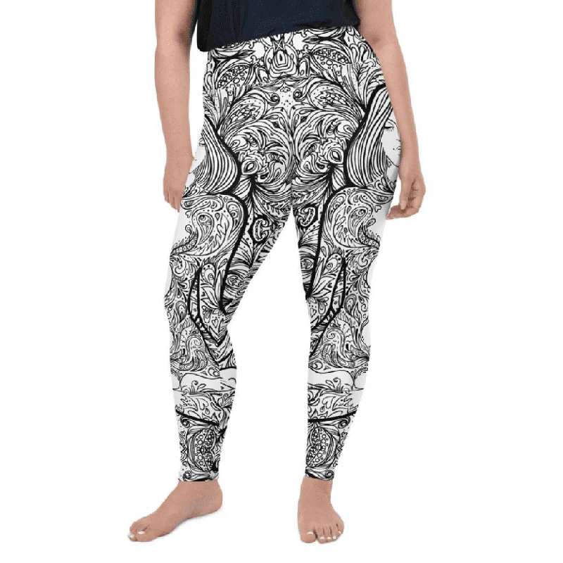 Meditation Zen Plus Size Leggings