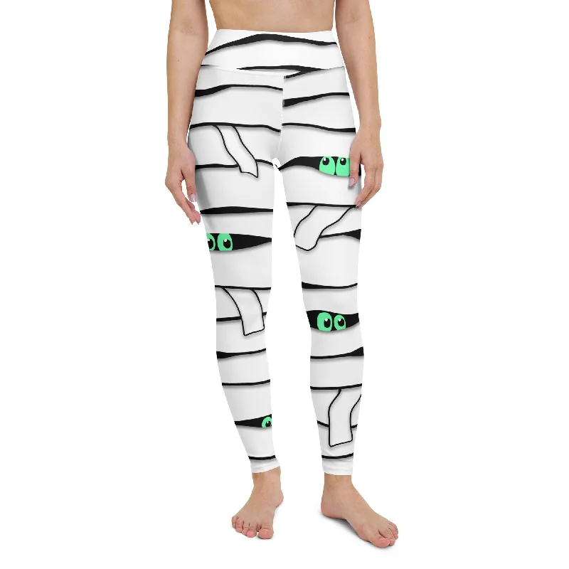 Peek-a-Boo Mummy Yoga Leggings