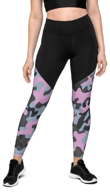 Pink Camo Compression Leggings