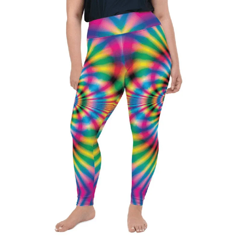 Psychedelic Rave Plus Size Leggings