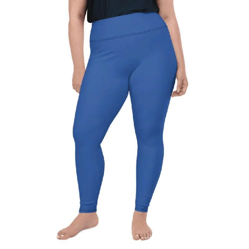 Royal Blue Plus Size Leggings