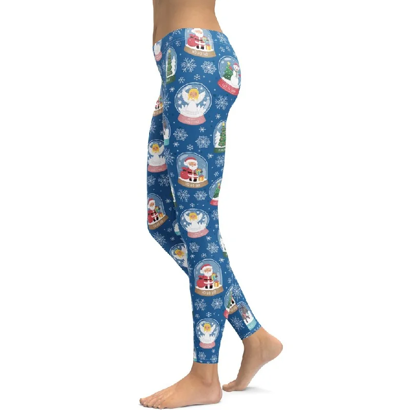 Snow Globe Pattern Leggings