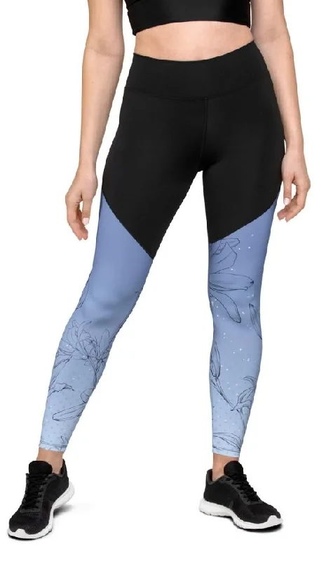 Soft Lilies Compression Leggings