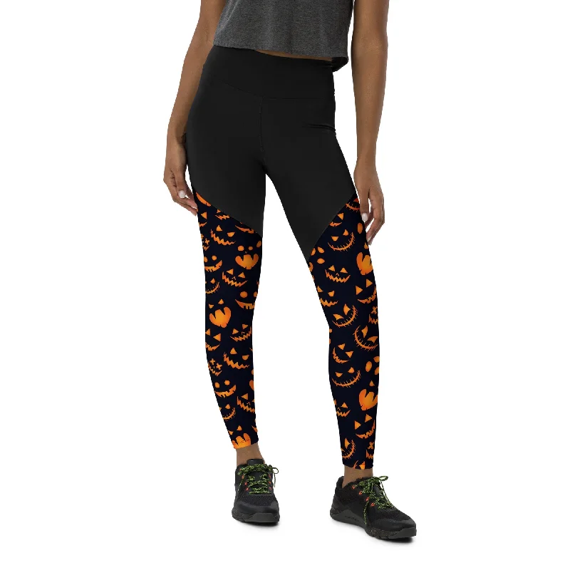 Spooktacular Halloween Compression Leggings