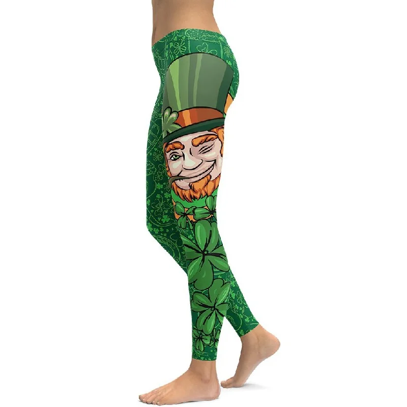 St.Patrick's Ginger Beard Man Leggings