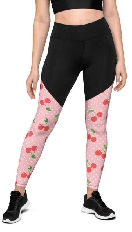 Sweet Cherry Compression Leggings