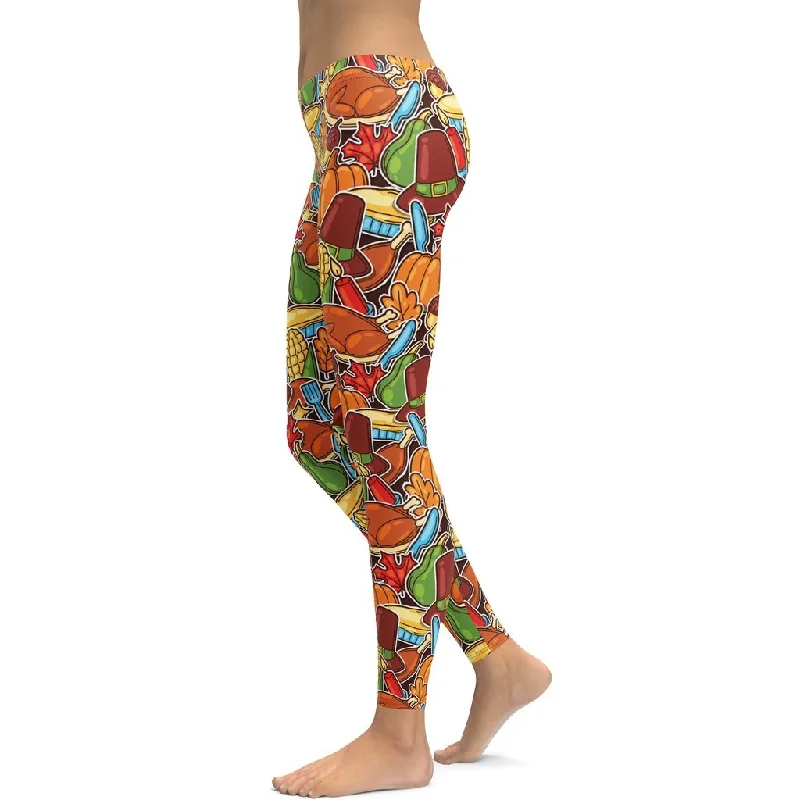 Thanksgiving Celebration Leggings