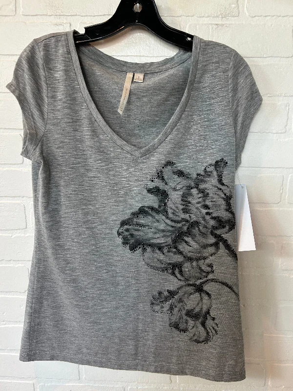 Grey Top Short Sleeve Lc Lauren Conrad, Size S