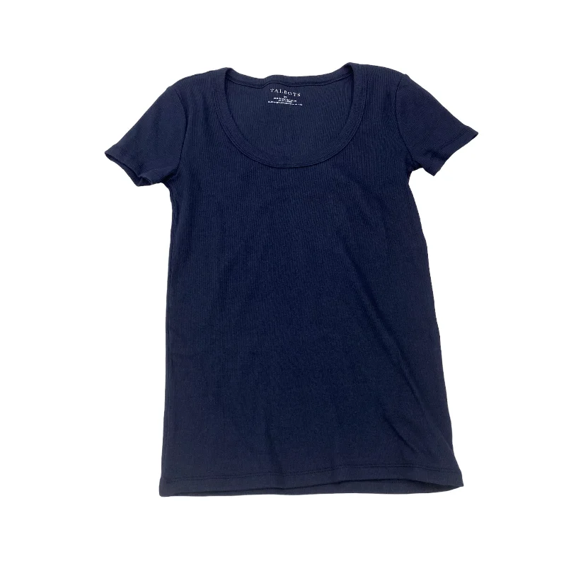 NAVY TALBOTS TOP SS BASIC, Size XS