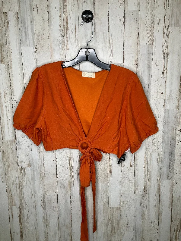 Orange Top Short Sleeve Altard State, Size L