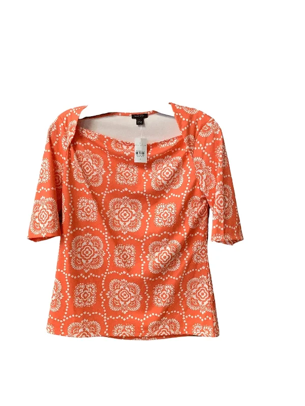 Orange Top Short Sleeve Ann Taylor, Size S