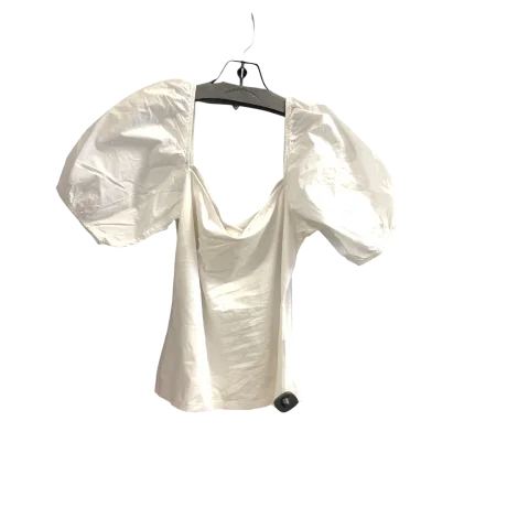 White Top Short Sleeve H&m, Size M