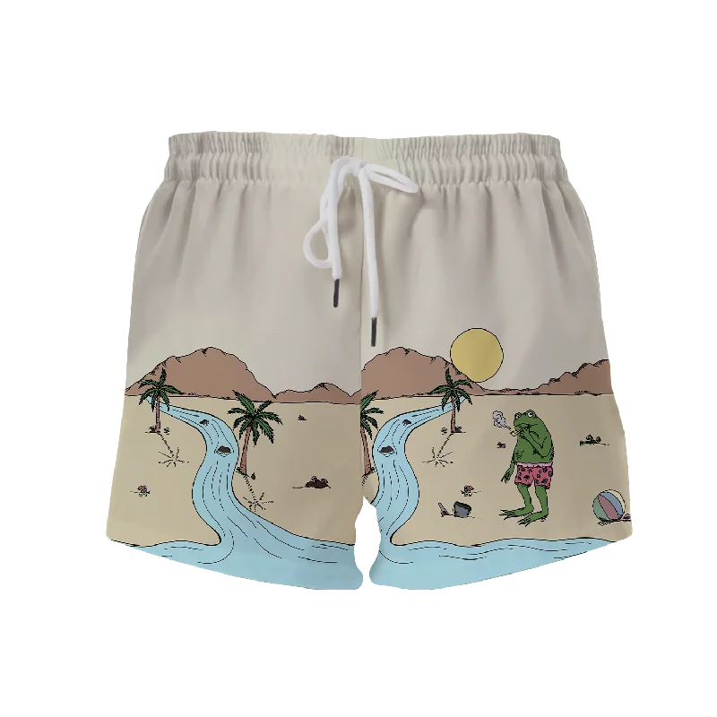 Beach Vibes All Over Print Women's Shorts