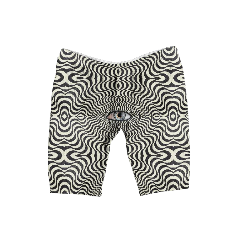 Hypnotic Eye All Over Print Women's Ribbed Shorts