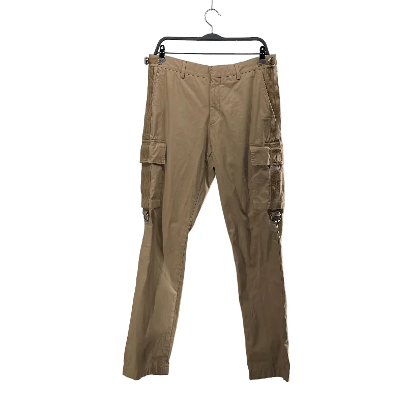 BURBERRY/Straight Pants/48/Cotton/KHK/SIDE TAPE/8023155