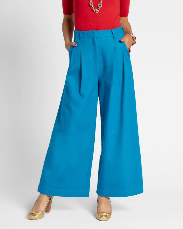 Bossy Pant Wool Turquoise