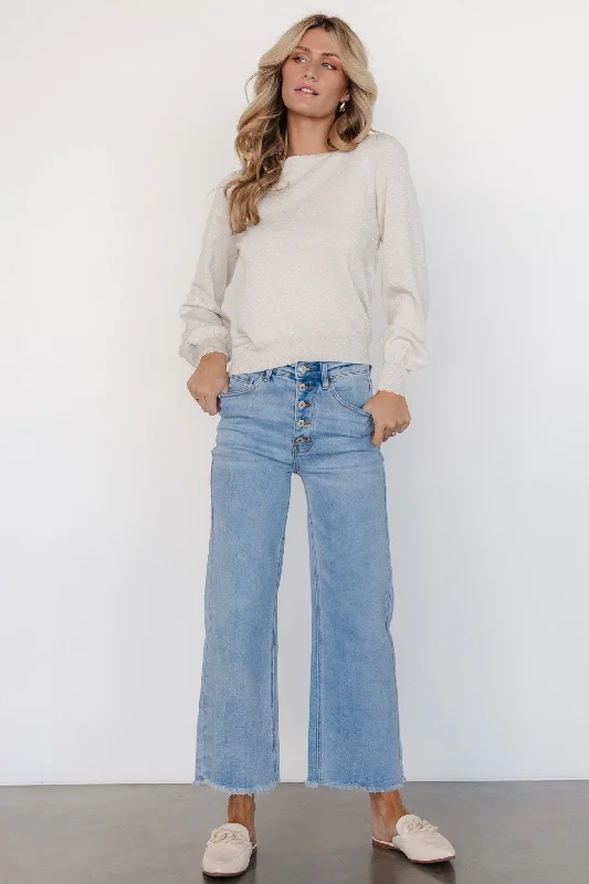 Brody High-Rise Wide Leg Jeans | Light Wash